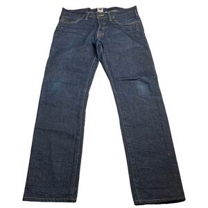 Tellason Jeans Mens 33 Made USA Raw Denim Button Fly